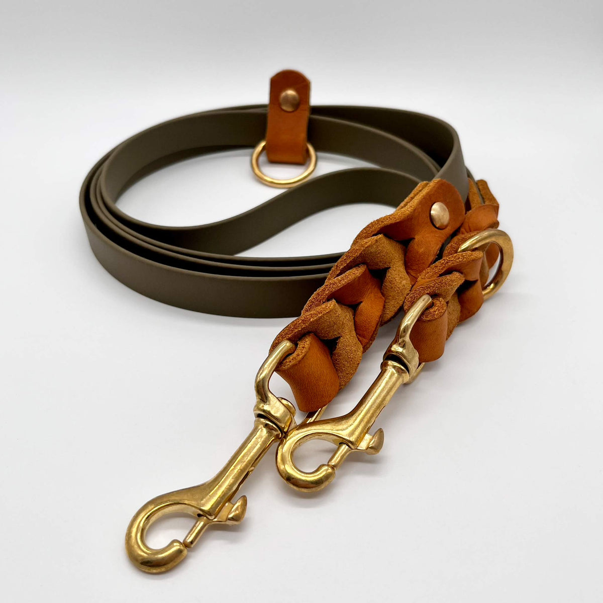herzjubel Hundeleine Komfort Biothane x Leder ⋙NATURE´S HARMONY WALKIE⋘