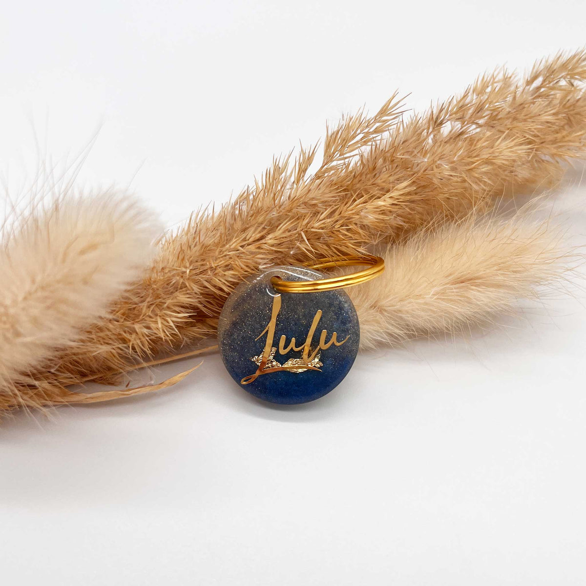 herzjubel Hundemarke ⋙BLUE OCEAN⋘ Personalisierungsbeispiel
