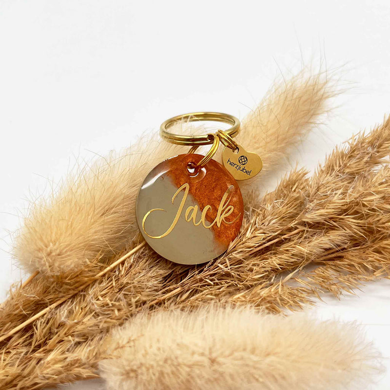 herzjubel Hundemarke ⋙GOLDEN AMBER⋘