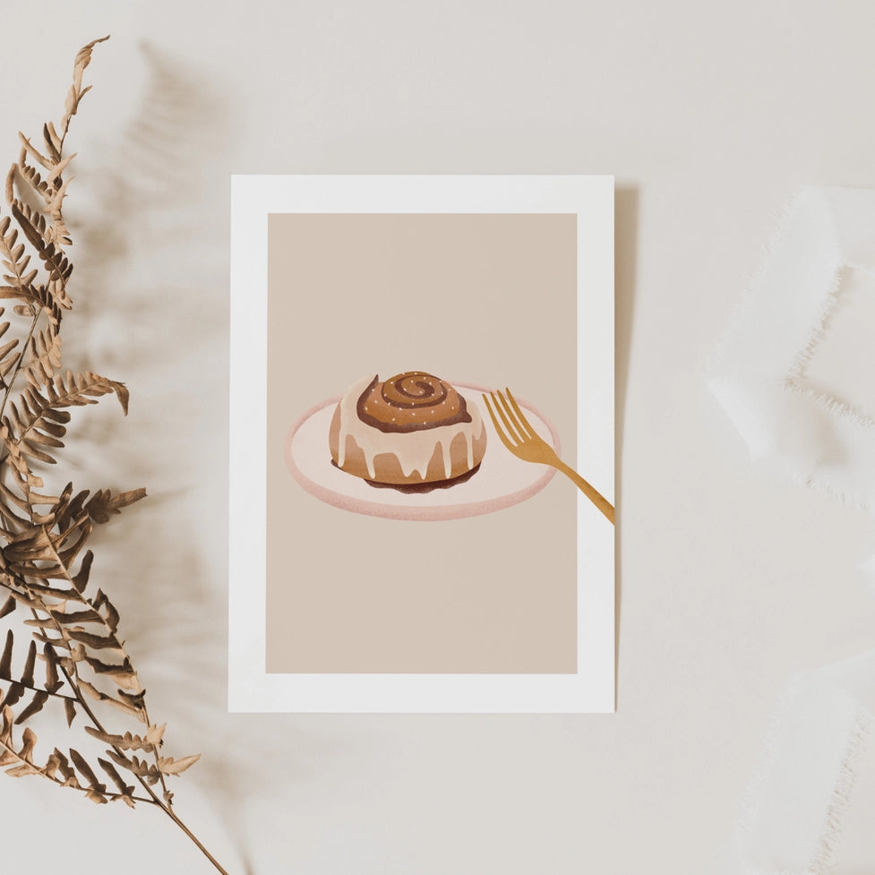 Postkarte ⋙ZIMTSCHNECKE ⋘