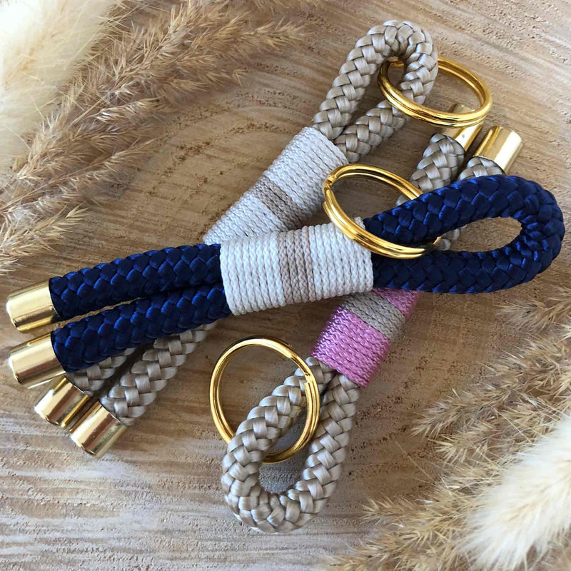 herzjubel Schlüsselanhänger ⋙STRIPE⋘ Seil (PPM) verschiedene Farben