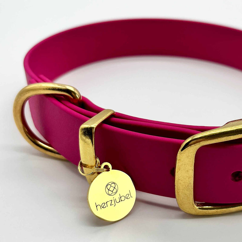 herzjubel Hundehalsband Biothane ⋙PINK PASSION WALKIE⋘ Details