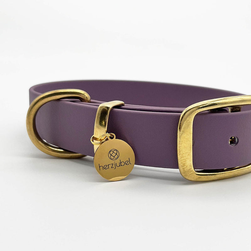 herzjubel Hundehalsband Biothane lila ⋙LAVENDER LOVE WALKIE⋘