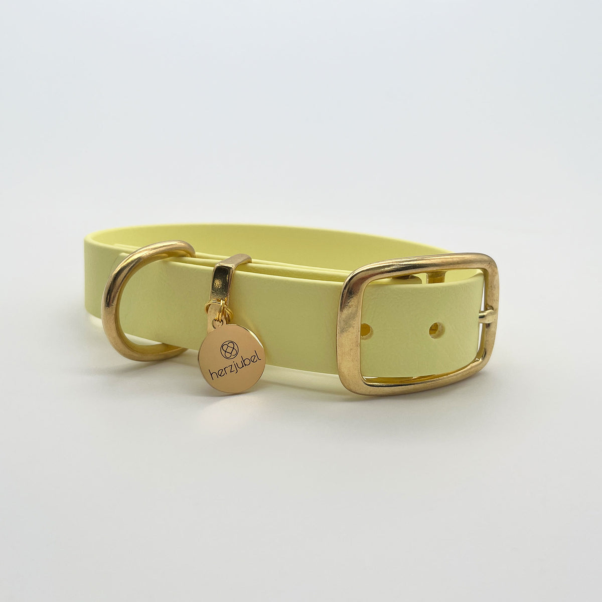 herzjubel Hundehalsband Biothane gelb ⋙LEMON DREAM WALKIE⋘