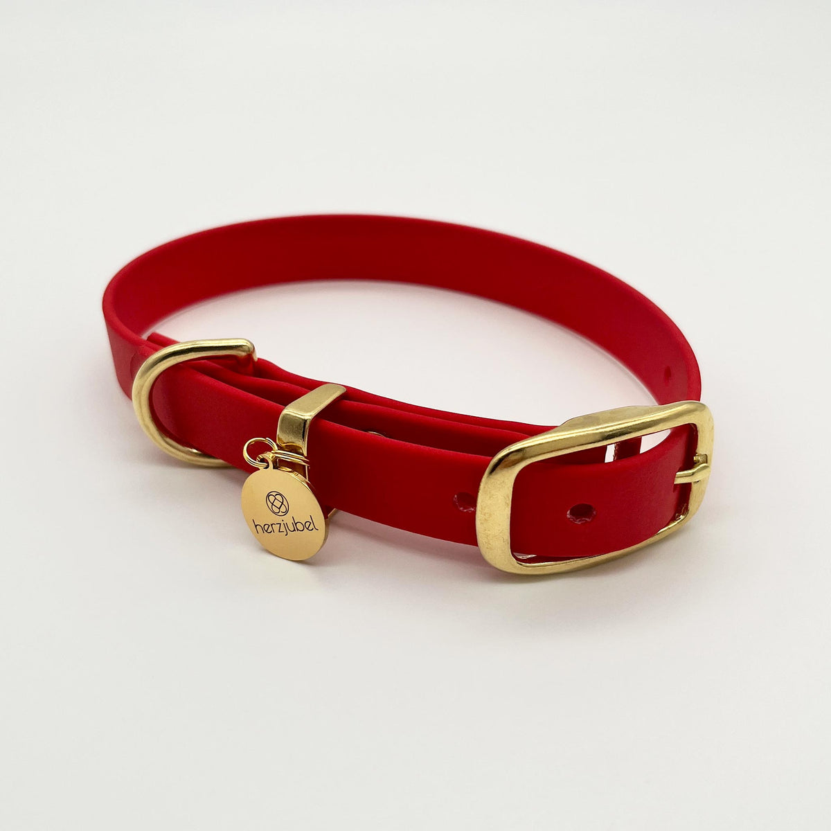 herzjubel Hundehalsband Biothane rot ⋙TRUE LOVE WALKIE⋘