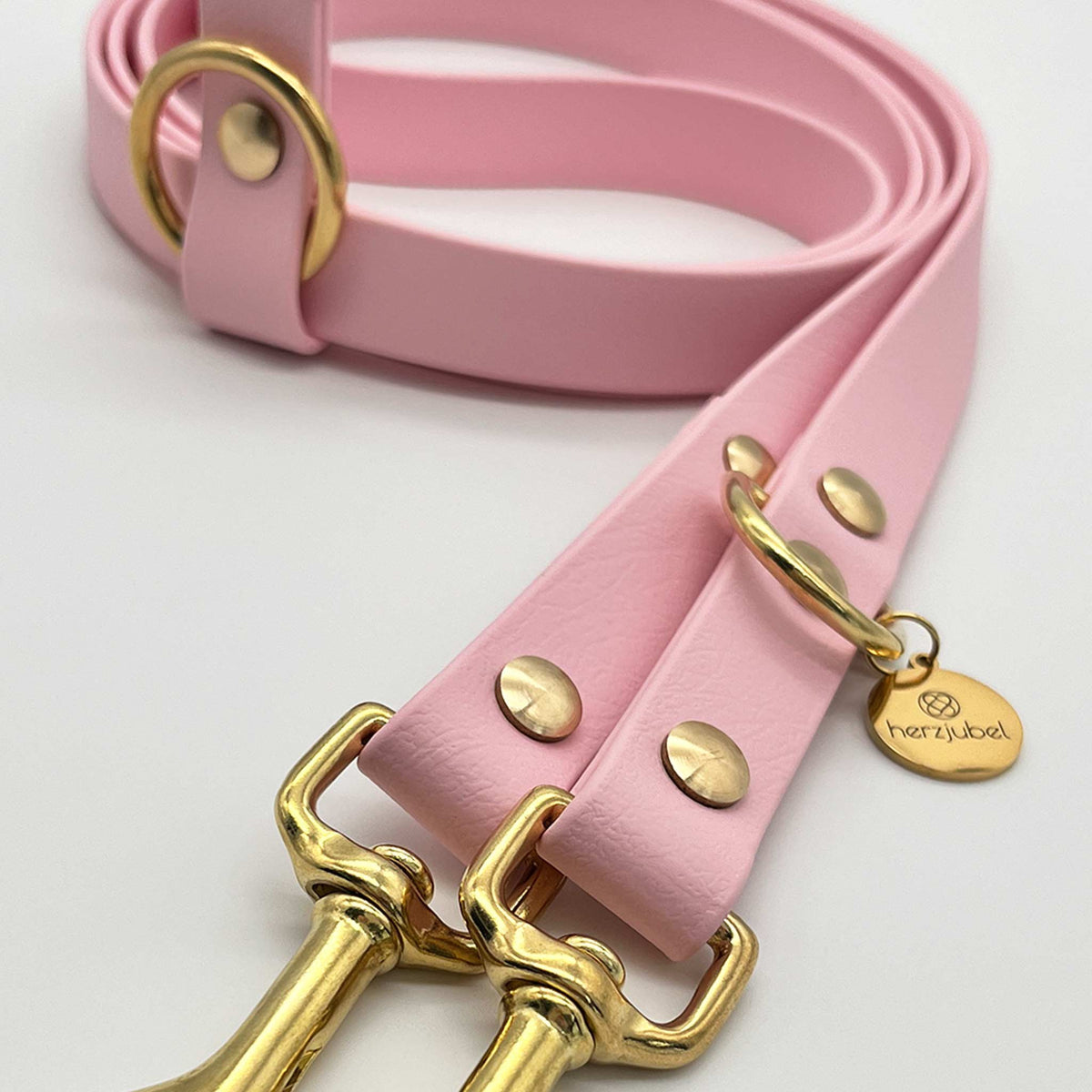 Hundeleine Komfort Biothane rosa ⋙SOFT ROSE WALKIE⋘ Detailansicht
