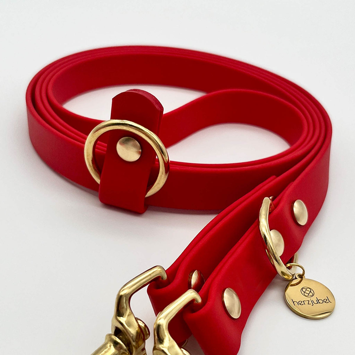 herzjubel Hundeleine Komfort Biothane rot ⋙TRUE LOVE WALKIE⋘