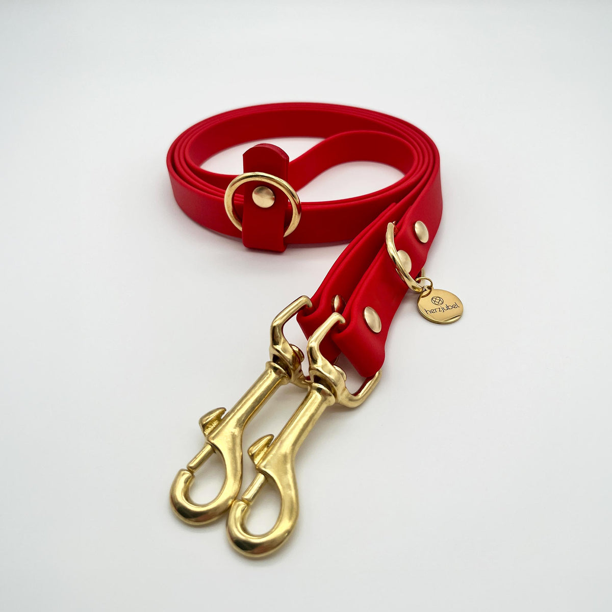 herzjubel Hundeleine Komfort Biothane rot ⋙TRUE LOVE WALKIE⋘
