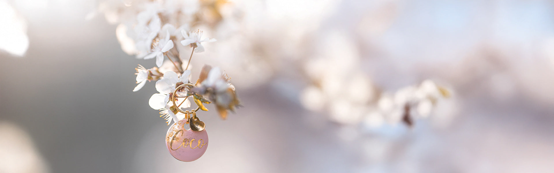 herzjubel Hundemarke Rose Sparkle