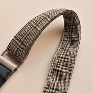 COCOPOP LONDON Tragegurt pup plaid (beigebraun) Tweed Edition