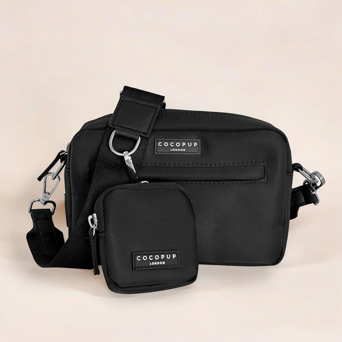 Gassitasche schwarz - Set inkl. Gurt & Leckerliebeutel