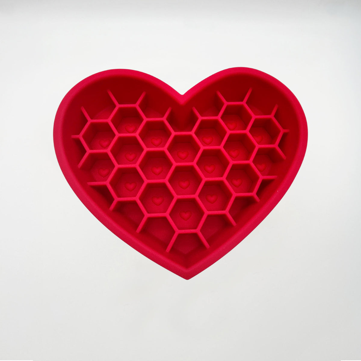 Hunde-Schleckmatte Herz rot ⋙HEARTS⋘