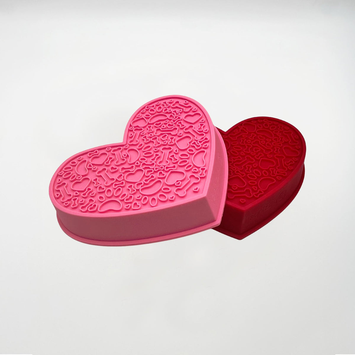 Hunde-Schleckmatte Herz rot ⋙HEARTS⋘