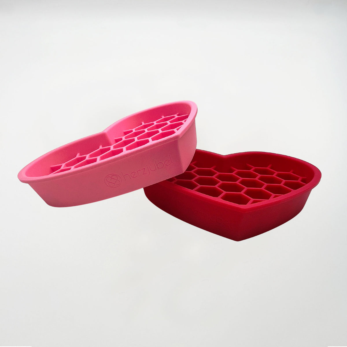 Hunde-Schleckmatte Herz rot ⋙HEARTS⋘