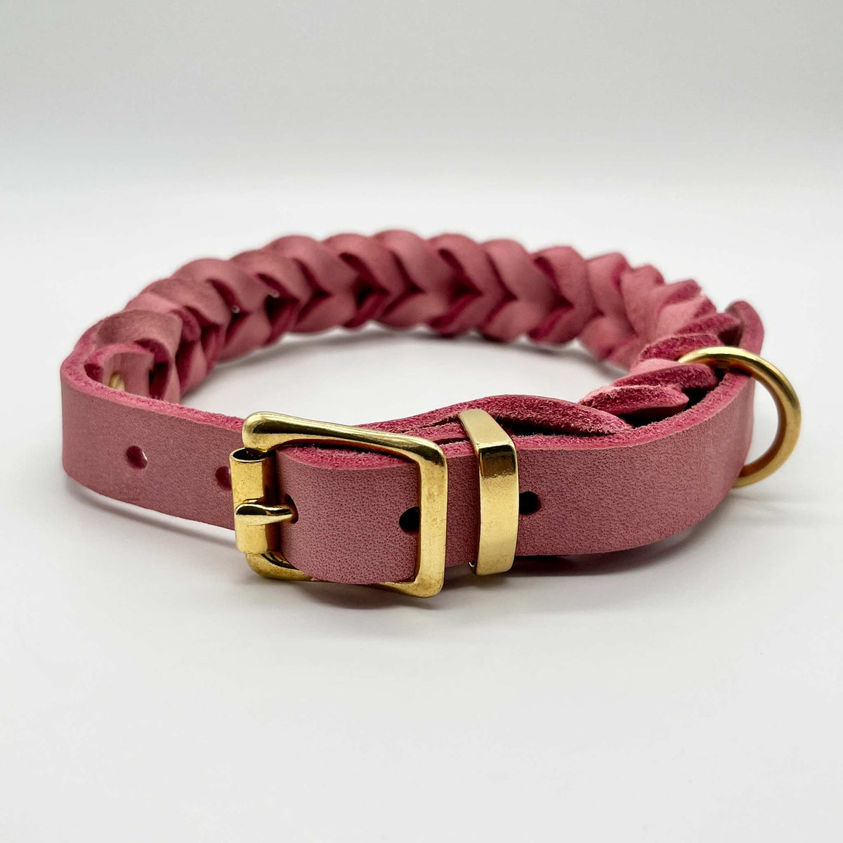 herzjubel Hundehalsband Fettleder rosa ⋙CLASSIC WALKIE⋘