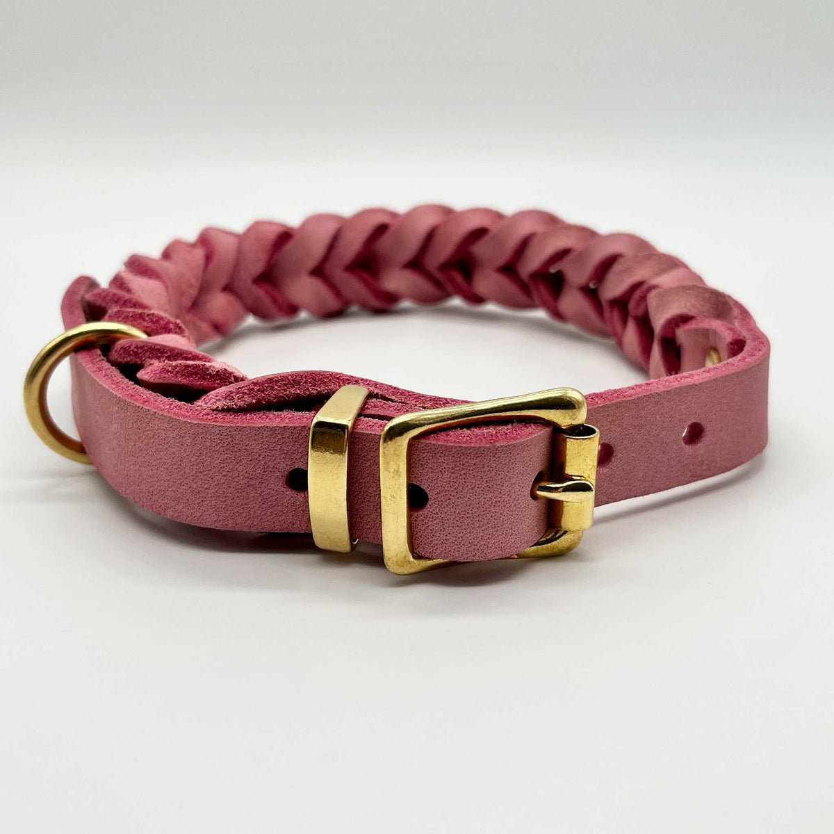 Hundehalsband Fettleder rosa ⋙CLASSIC WALKIE⋘