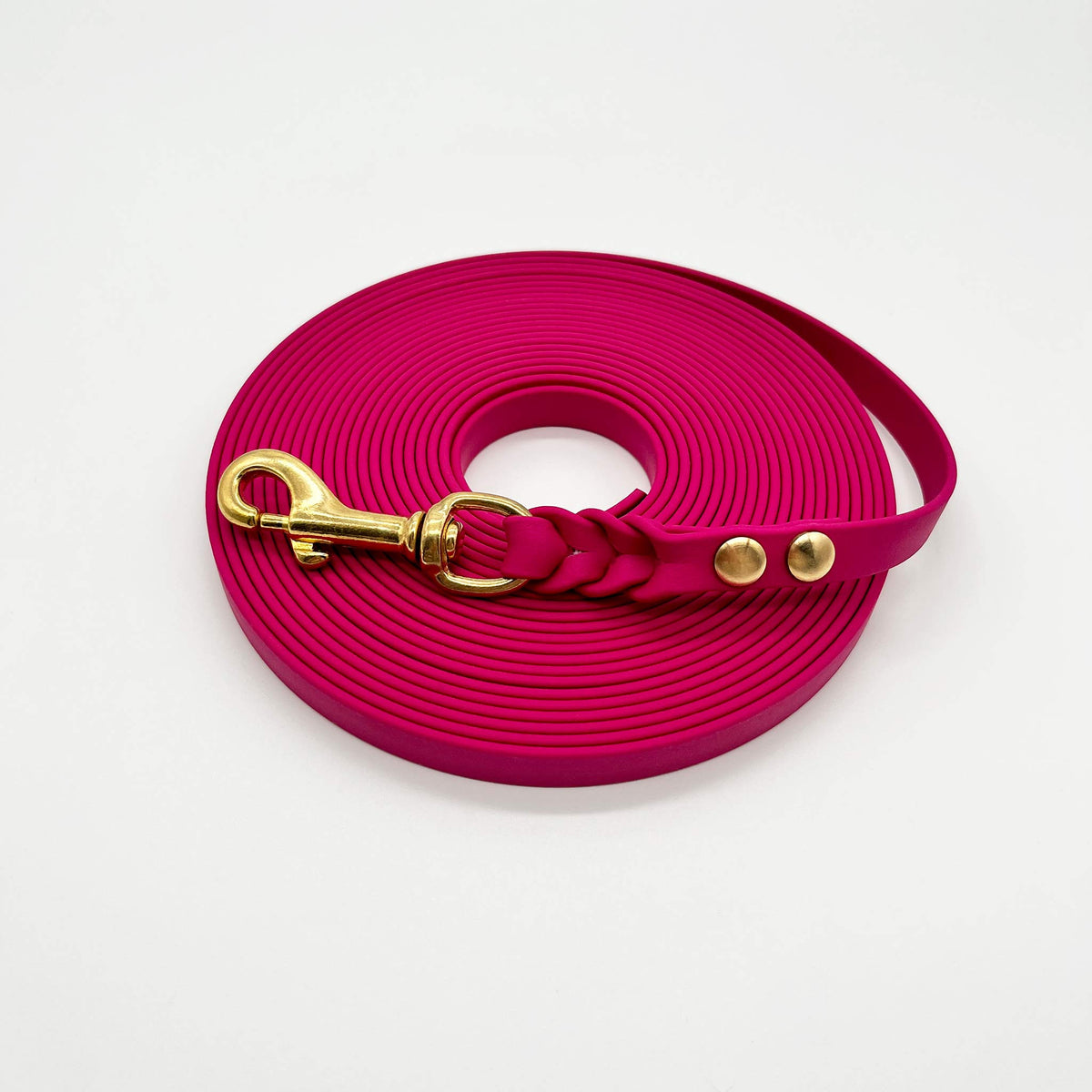 herzjubel Schleppleine Biothane ⋙JOY⋘ in magenta/gold offenes Ende