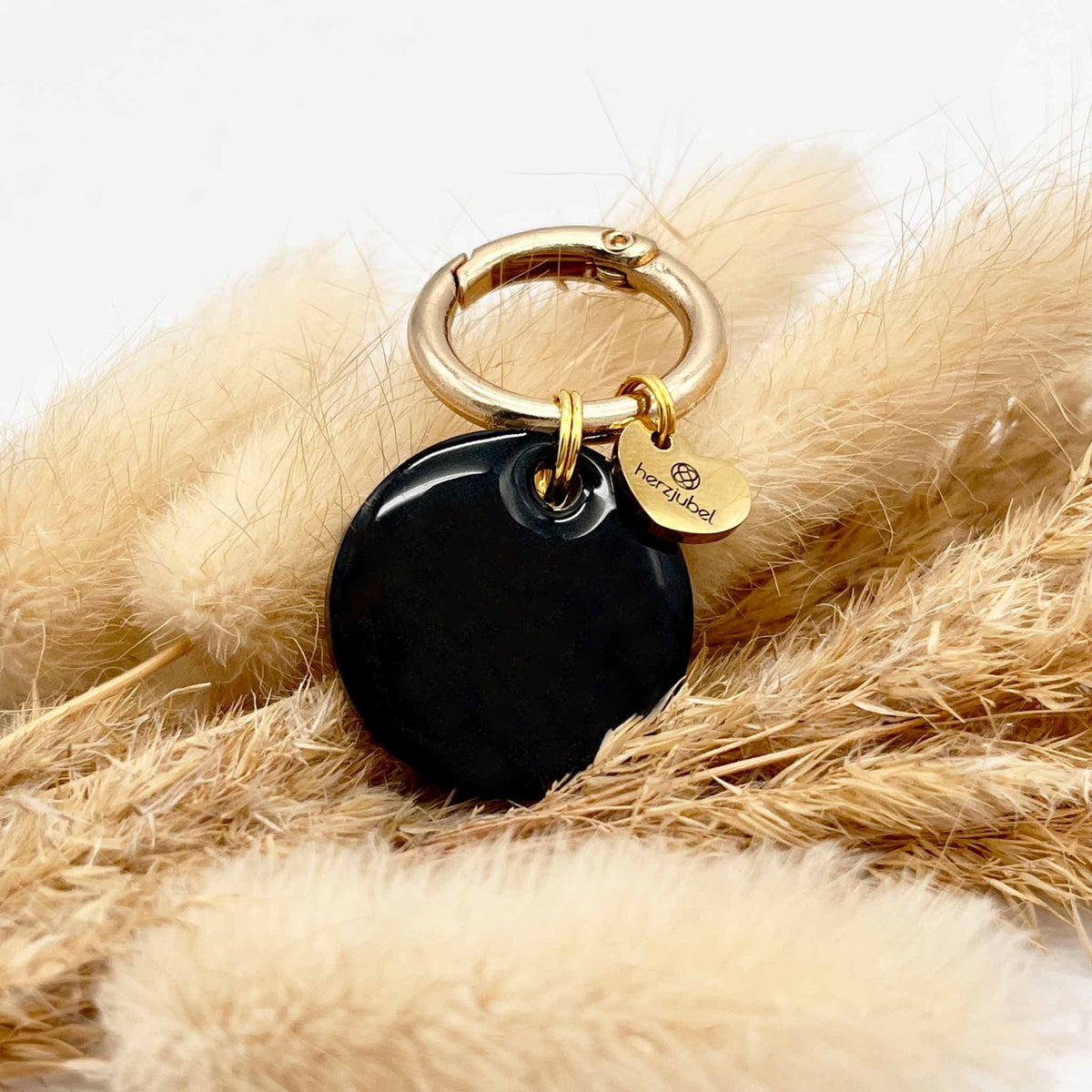 herzjubel Hundemarke ⋙BLACK ESSENTIAL⋘