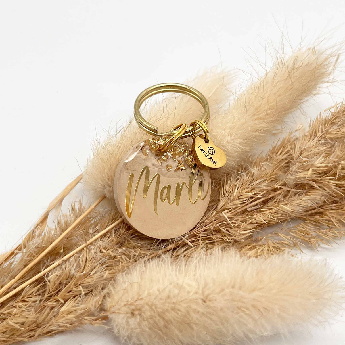 NEU herzjubel Hundemarke ⋙SOFT TAUPE⋘ - Personalisierungsbeispiel