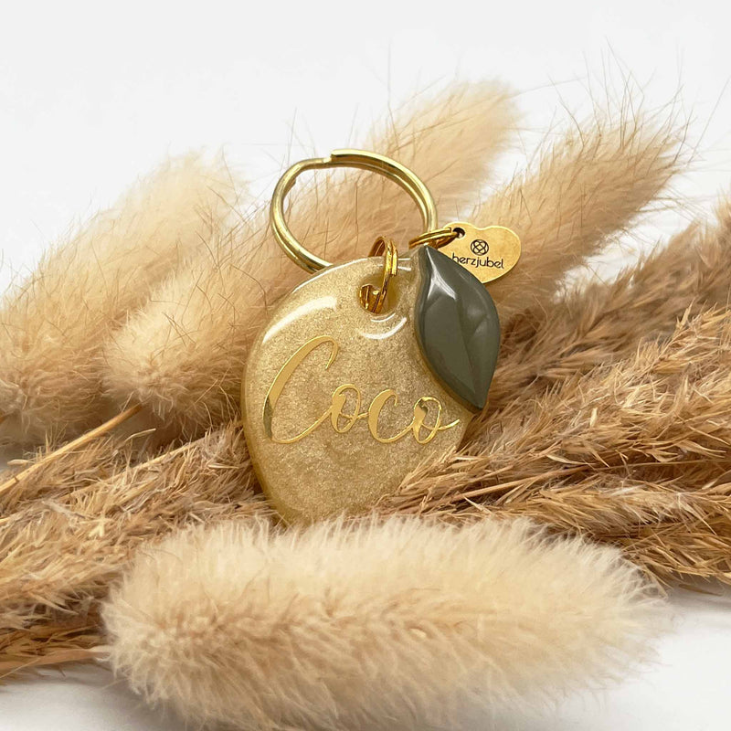 herzjubel Hundemarke Zitrone ⋙LEMON DREAM⋘ Personalisierungsbeispiel