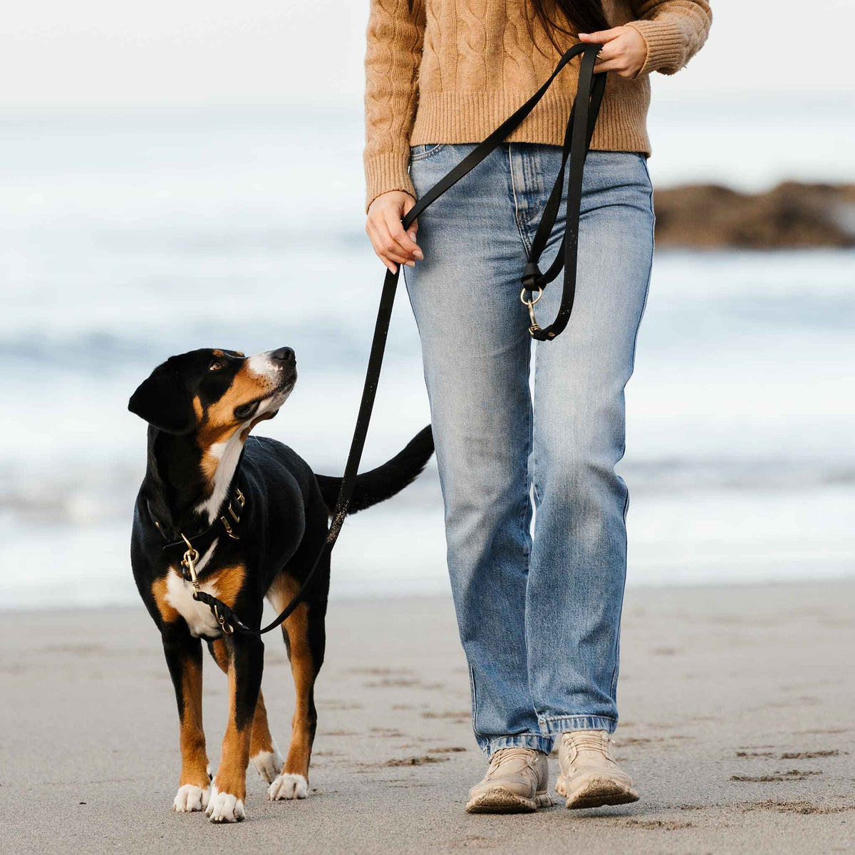 herzjubel Fettleder Set ⋙ALL BLACK WALKIE⋘