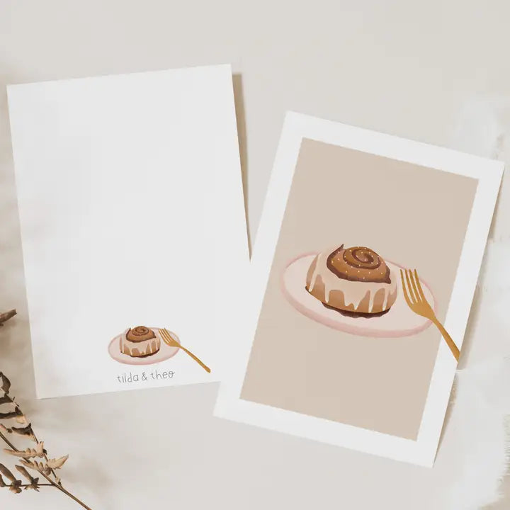 Postkarte ⋙ZIMTSCHNECKE ⋘