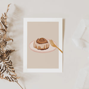 Postkarte ⋙ZIMTSCHNECKE ⋘